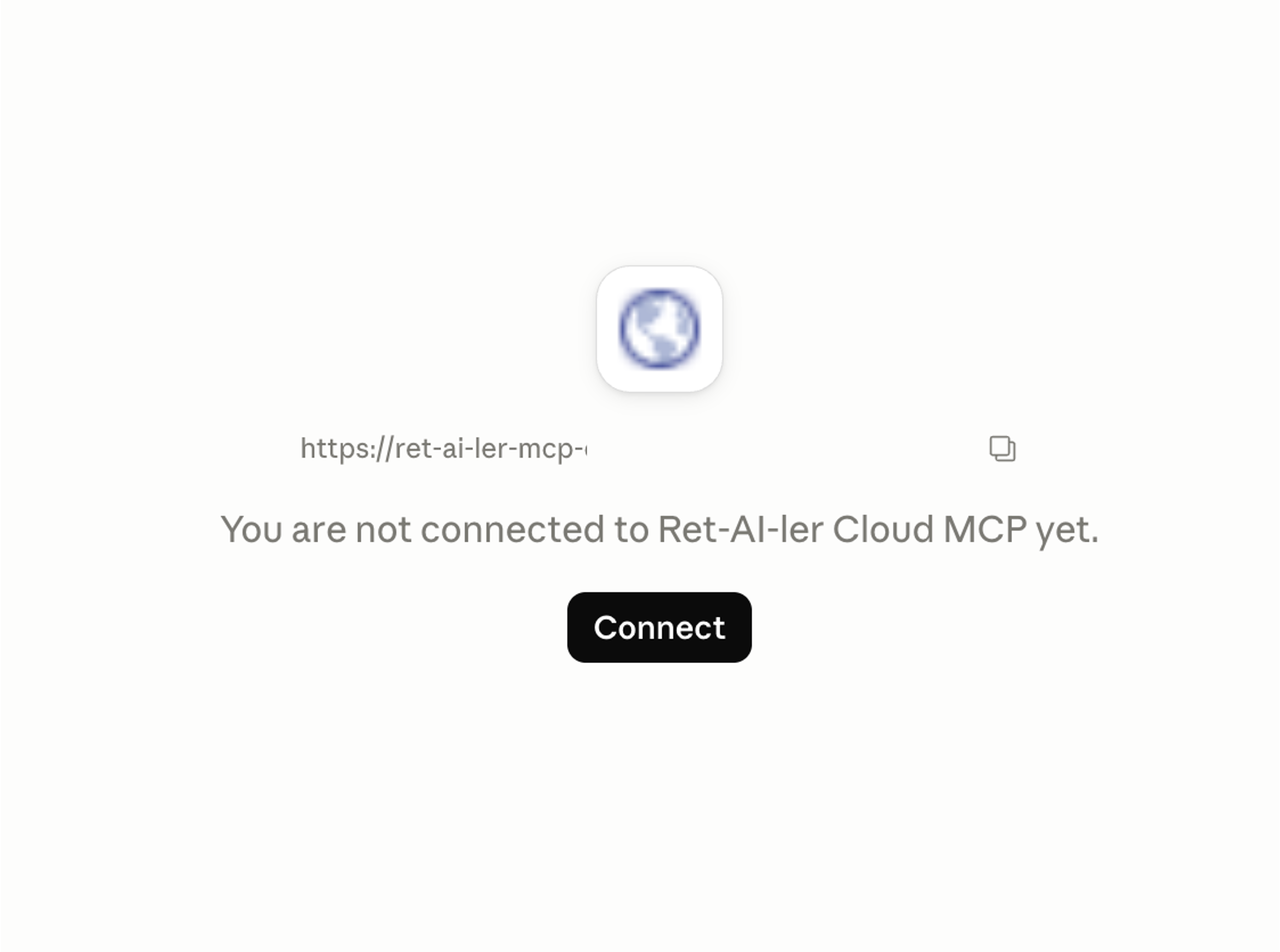Bouton Connect du connecteur
